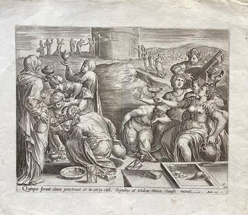 Jan Collaert I (1525/30-1580) - La parabola delle vergini