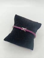 Zonder minimumprijs - Tennis armband Zilver, Rubini -