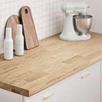 vidaXL Keuken werkblad rechthoekig 140x63,5x4 cm massief, Verzenden, Nieuw