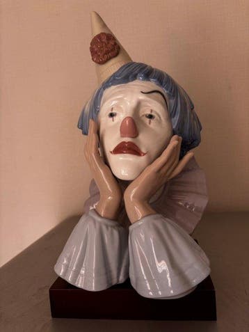 Lladró - José Puche - sculptuur, Sad Clown - 31 cm -