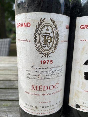 1962 Château Grand-Pey-Lescours 1966 Château de Parenchères, Verzamelen, Wijnen, Nieuw