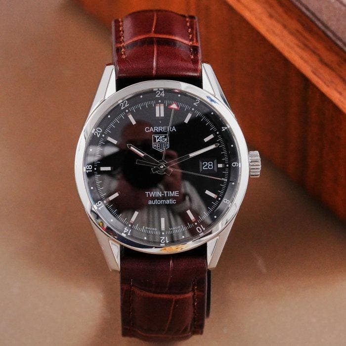 TAG Heuer - Carrera Calibre 7 Twin Time - WV2115 - Homme -, Handtassen en Accessoires, Horloges | Antiek