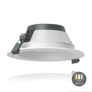 LED Downlight 20-42V CCT-Switch 16,5W IP22 Wit - 16,5 cm, Verzenden