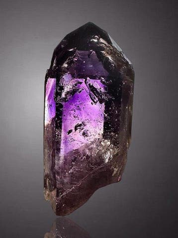 Amethist-edelsteen, topkleur Mineralencollectie - Hoogte: