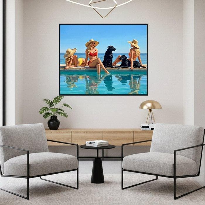 Aiana Roz - Mediterranean Noon, Antiquités & Art, Art | Objets design