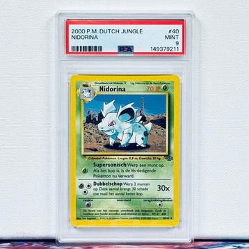 Pokémon Graded card - NIDORINA #40 - Pokémon - PSA 9, Nieuw