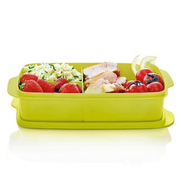 Tupperware Vakjeslunchbox Lime, Verzenden, Nieuw