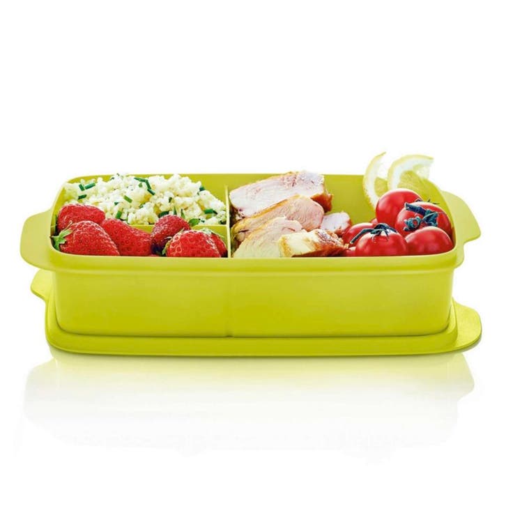 Tupperware Vakjeslunchbox Lime, Huis en Inrichting, Keuken | Tupperware, Nieuw, Verzenden