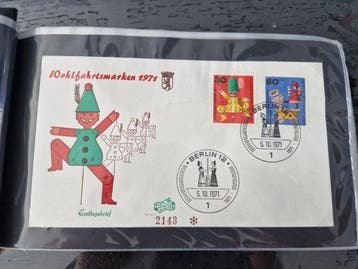 Duitsland, Bondsrepubliek 1972/1981 - 5 mappen FDCs van, Gestempeld