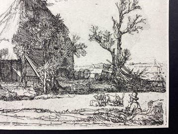 Rembrandt Harmensz. Van Rijn (1606-1669), after - Paesaggio