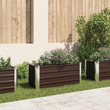 vidaXL Plantenbak verhoogd 100x40x45 cm gegalvaniseerd staal, Verzenden