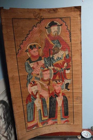 Prachtig en fascinerend schilderij van taoïstische kunst