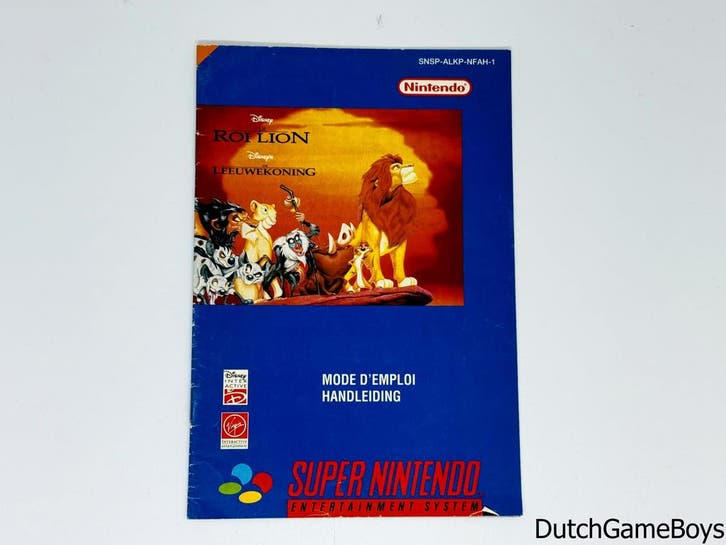 Super Nintendo / SNes - Le Roi Lion / De Leeuwenkoning - FAH, Consoles de jeu & Jeux vidéo, Jeux | Nintendo NES, Envoi