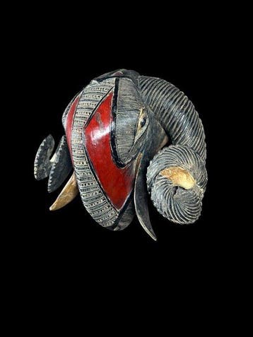 Masker-40cm - Baule - Ivoorkust (Zonder minimumprijs), Antiek en Kunst