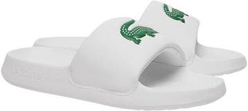 Lacoste SERVE SLIDE 1.0 125 1 CMA WHT/GRN Heren Slippers..., Kleding | Heren, Verzenden, Nieuw