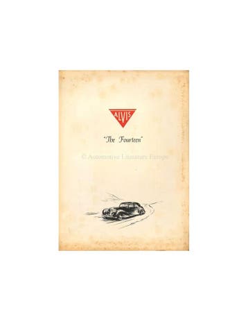 1946 ALVIS THE FOURTEEN BROCHURE ENGELS, Nieuw