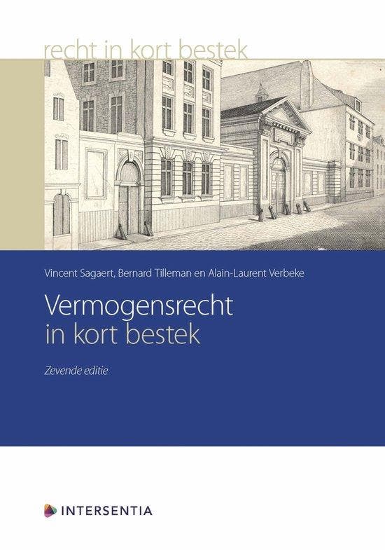 Vermogensrecht in kort bestek (zevende editie) / Recht in, Livres, Science, Envoi