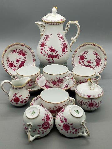 Hutschenreuther - Koffieservies - Kaffeeservice Indisch, Antiek en Kunst