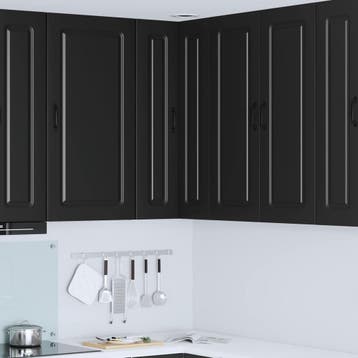 vidaXL Vaatwasserpaneel KALMAR Zwart 57 x 57 x 100 cm, Verzenden, Nieuw