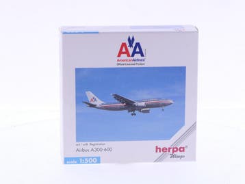Schaal 1:500 Herpa 501941 American Airlines Airbus A300-6..., Ophalen of Verzenden