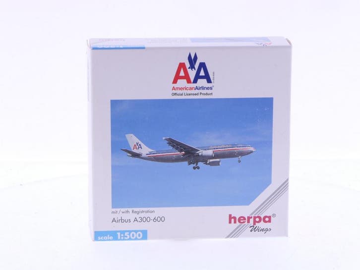 Schaal 1:500 Herpa 501941 American Airlines Airbus A300-6..., Hobby & Loisirs créatifs, Modélisme | Avions & Hélicoptères, Enlèvement ou Envoi