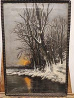 Escuela Impresionista (XIX-XX) - Atardecer de Invierno