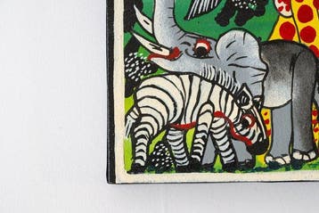 MJO - Tingatinga-style African painting