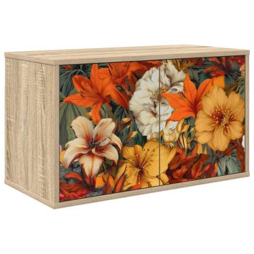 vidaXL Wand gemonteerd TV Kast GENNEP 69 x 33 x 40 cm Sonoma, Verzenden, Nieuw