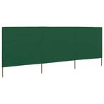 vidaXL Windscherm 3-panelen 400x120 cm stof groen, Verzenden