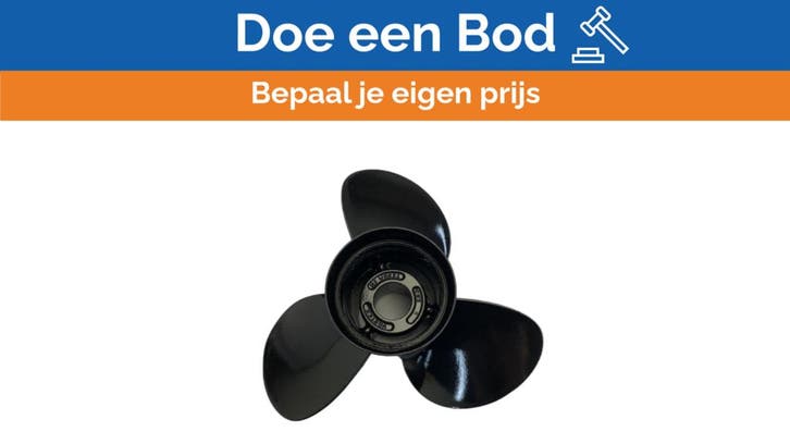 Bieden: Michigan Vortex 3-Blade Aluminum Propeller 10 1/2 x, Watersport en Boten, Bootonderdelen, Ophalen of Verzenden