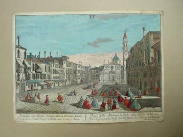 Italië - Venetië; G.B. Probst. - Templum cum Platea Sanctae