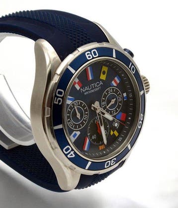 Nautica - Cronografo, Mod. NST 12 Flags Blue SUPER JUMBO -