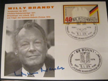 70 Autogramme - Deutsche Politiker - Bundeskanzler,, Nieuw