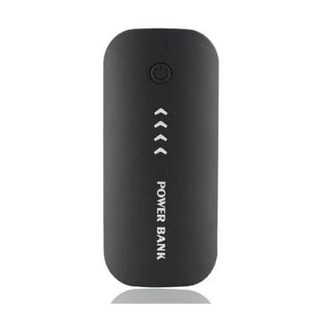 Externe 5600mAh Powerbank Noodaccu Batterij Oplader Zwart, Verzenden