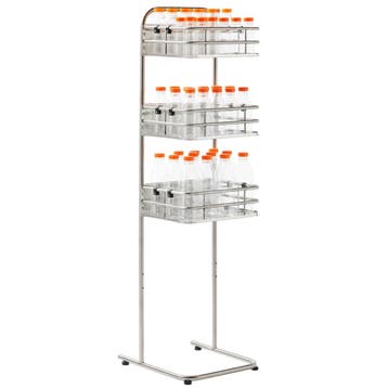Flessenrek | RVS | 3 Niveaus | Vrijstaand |, Verzenden, Nieuw in verpakking