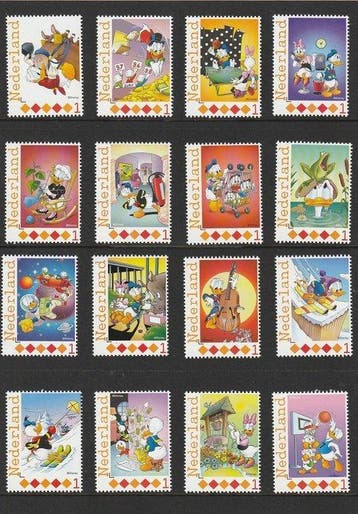 Pays-Bas 2010 - Série complète Duckstad, Donald Duck de Walt, Gestempeld