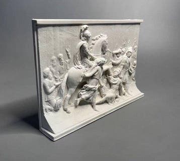 Decoratief ornament - Romeinse strijdscène reliëf