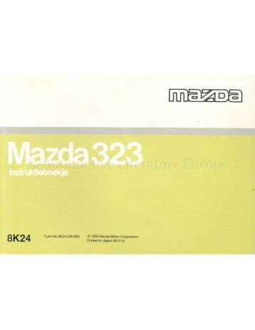 1996 MAZDA 323 INSTRUCTIEBOEKJE NEDERLANDS, Auto diversen