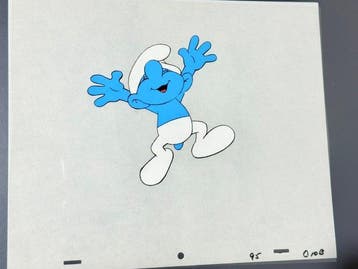 Hanna-Barbera - Originele animatie-cel - The Smurfs (1981)