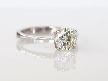 Bague de fiançailles - 18 carats Or blanc - 0.82ct. tw.