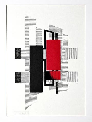 Eugène Eechaut (1928-2019) - Abstract ink composition -