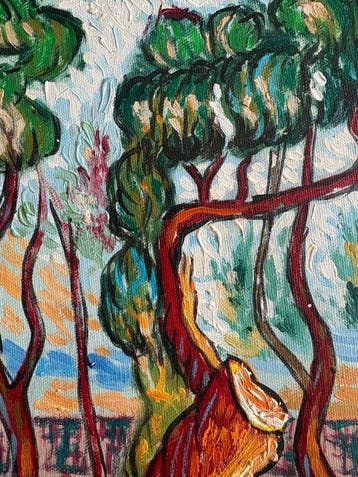 Spaanse school (XVI) - Promenade sous les pins