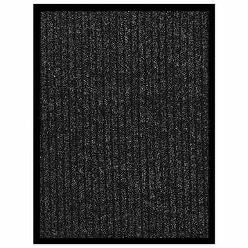 vidaXL Deurmat 40x60 cm gestreept antracietkleurig, Jardin & Terrasse, Paillassons, Verzenden