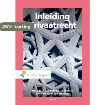 Inleiding Privaatrecht / Leerboek 9789001899806, Boeken, Verzenden, Zo goed als nieuw, Mr.A.M.J. van Buchem-Spapens