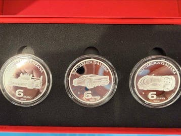 Italië. 6 Euro 2026 Ferrari Trittico