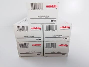 Märklin H0 - 4867 - Modeltrein (5) - 5 x Platte wagen voor, Hobby & Loisirs créatifs