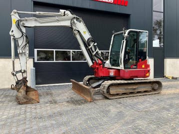 Veiling: Rupsgraafmachine Takeuchi TB280FR Diesel 2018, Ophalen