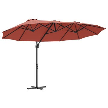 Tuinparasol 372cm | Tweede kansje | OP = OP, Tuin en Terras, Parasols, 1 tot 2 meter, Kantelbaar, Verzenden, Zweefparasol