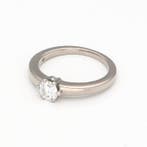 Bague - 18 carats Or blanc Diamant (Naturelle)