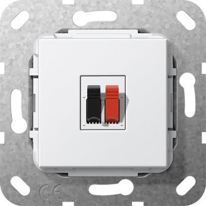 Gira Systeem 55 Enkele Luidspreker Aansluitinvoeg Wit -, Bricolage & Construction, Électricité & Câbles, Envoi